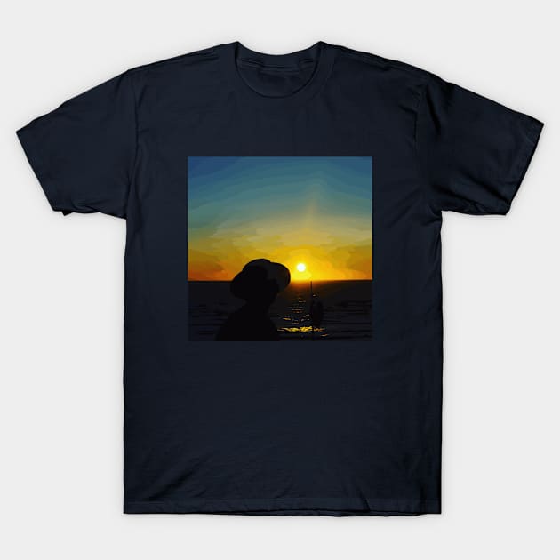 sunset positive vibes T-Shirt by Kikabreu